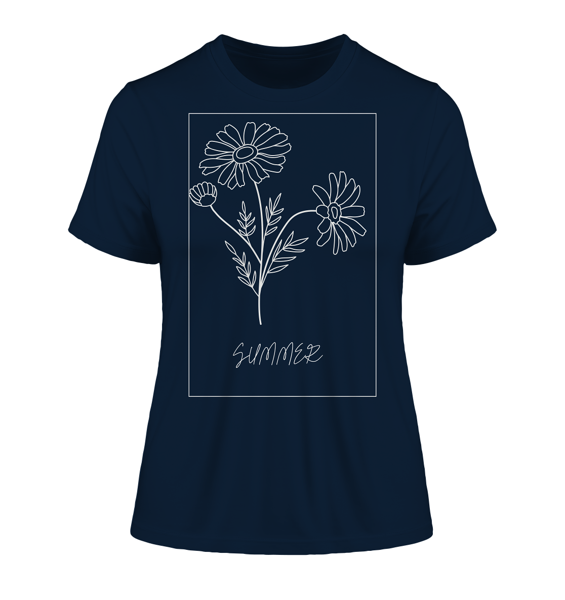 Summer Flower - Fitted Ladies Organic Shirt