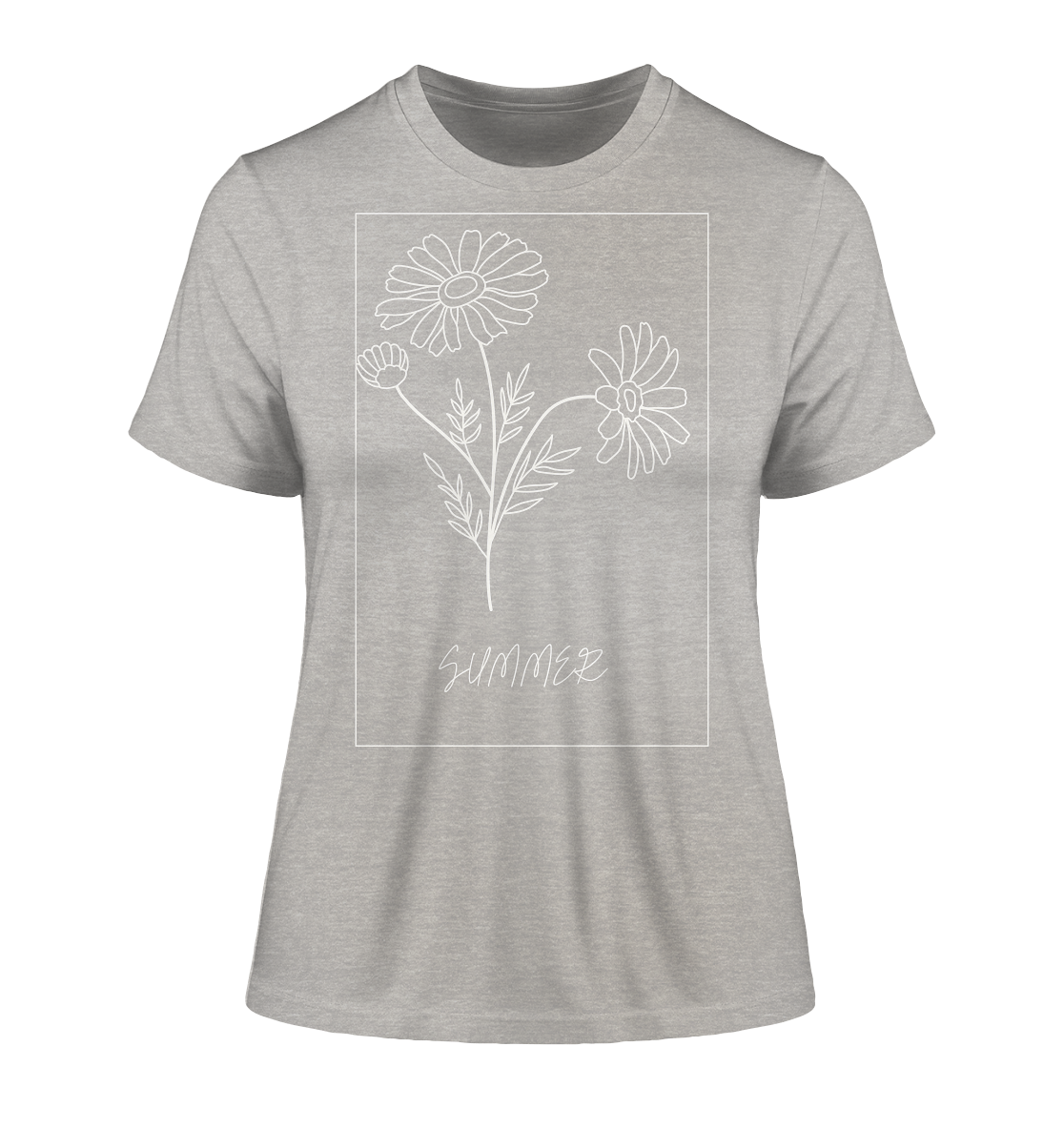 Summer Flower - Fitted Ladies Organic Shirt