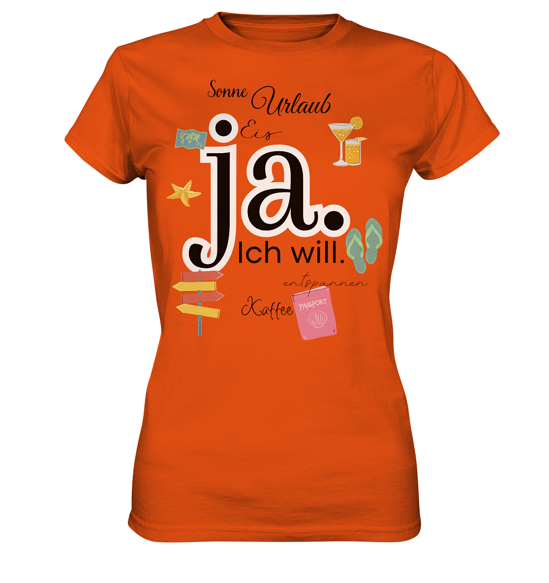 ja ich will - Ladies Premium Shirt