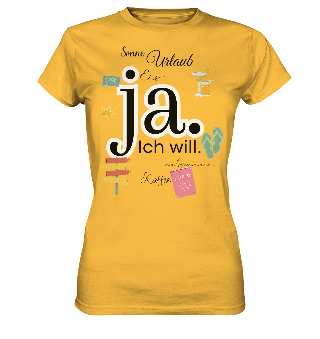ja ich will - Ladies Premium Shirt