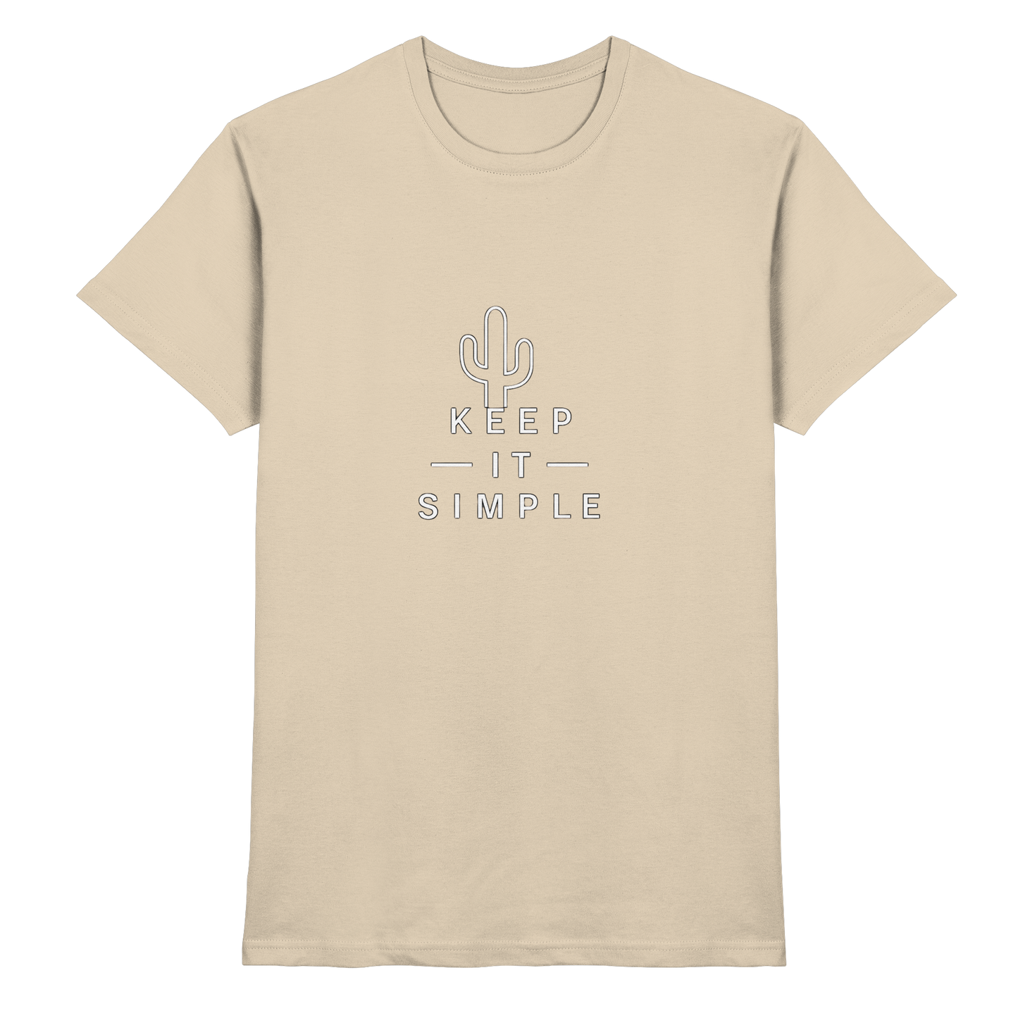 Keep it simple cactus T-shirt Herren - Premium Shirt