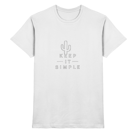 Keep it simple cactus T-shirt Herren - Premium Shirt