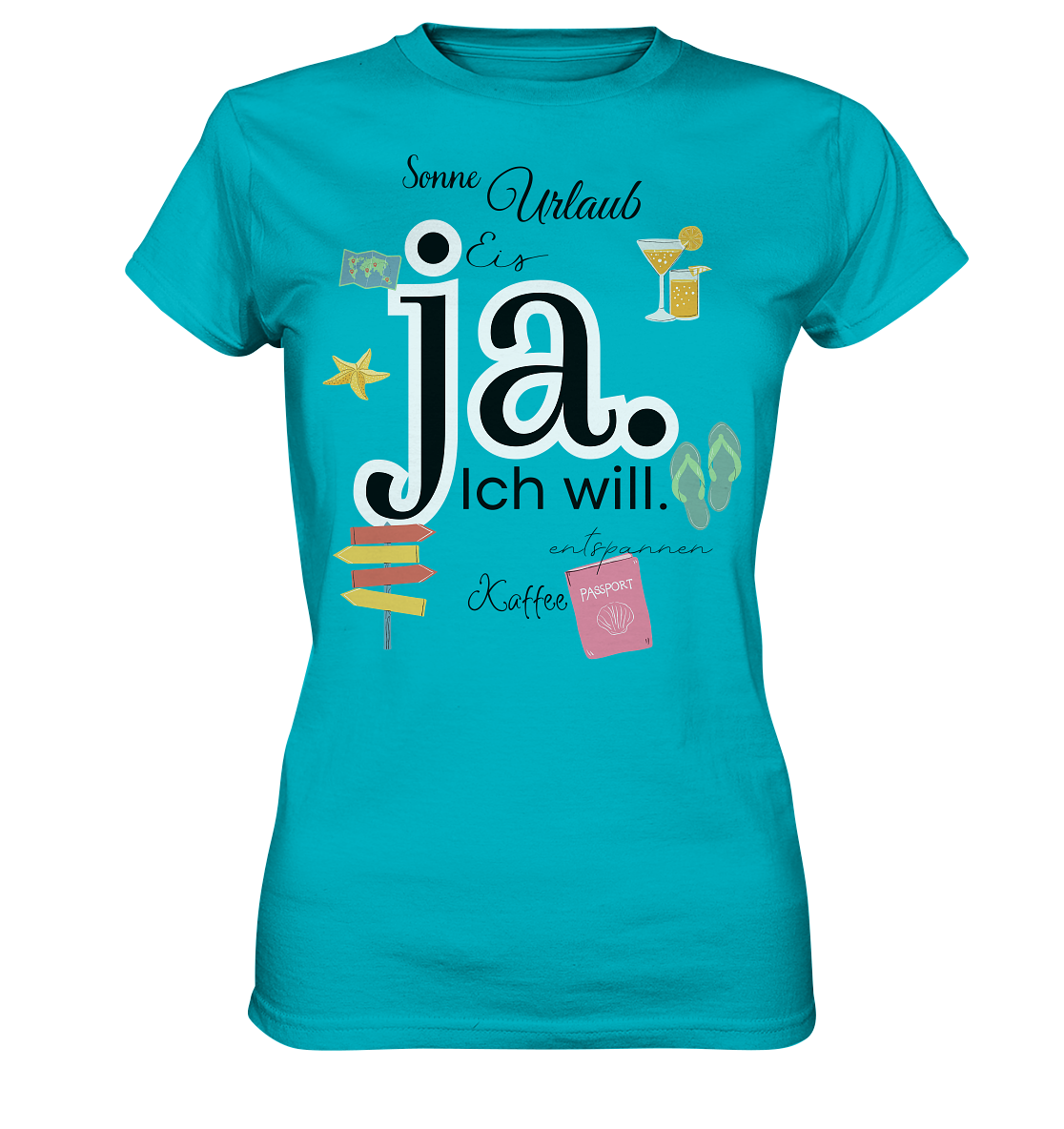 ja ich will - Ladies Premium Shirt