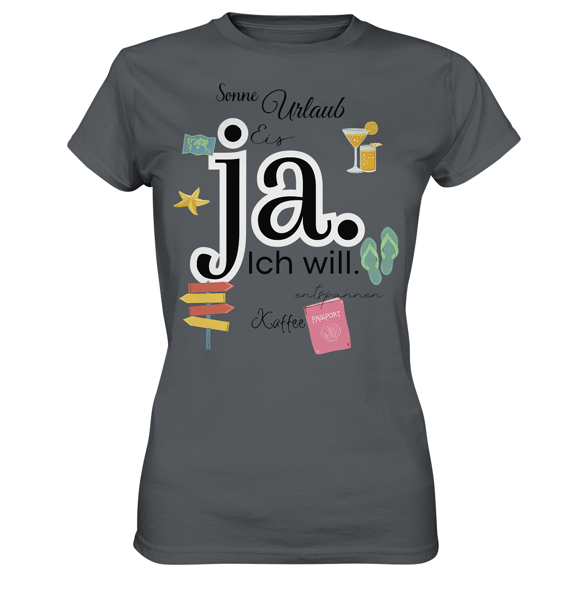 ja ich will - Ladies Premium Shirt