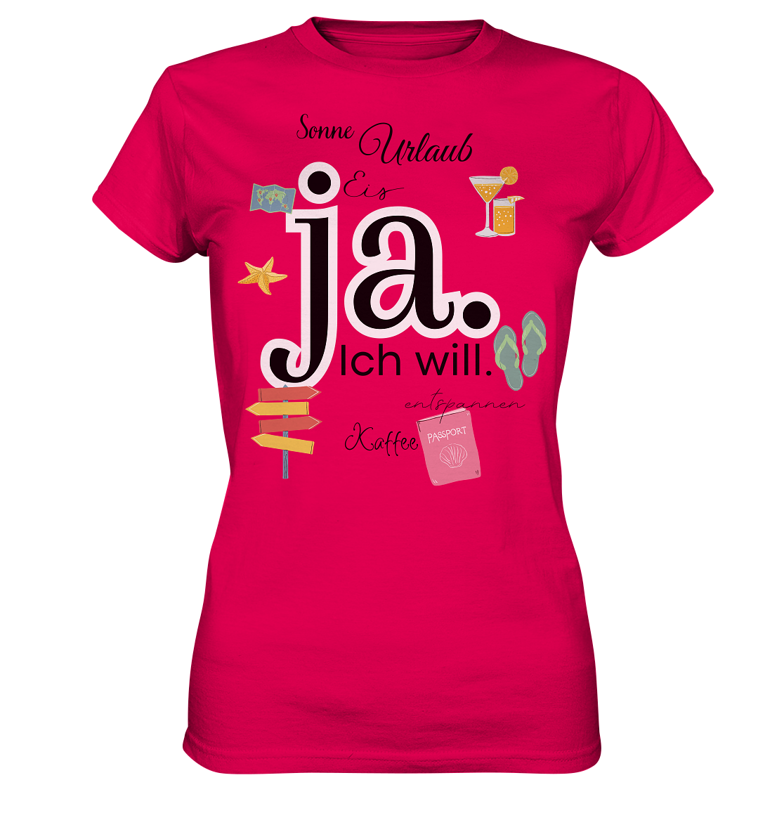 ja ich will - Ladies Premium Shirt