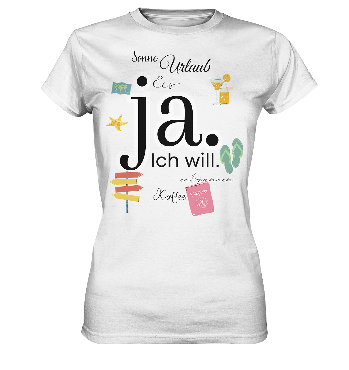 ja ich will - Ladies Premium Shirt
