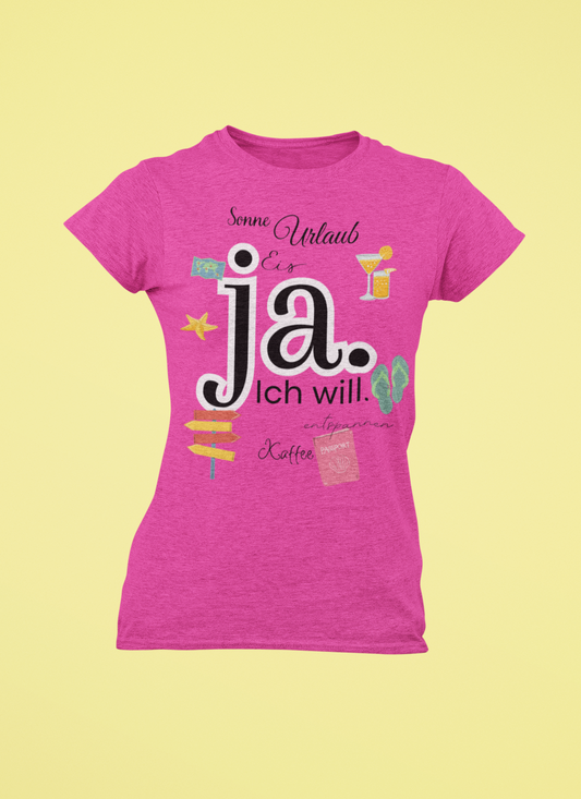 ja ich will - Ladies Premium Shirt